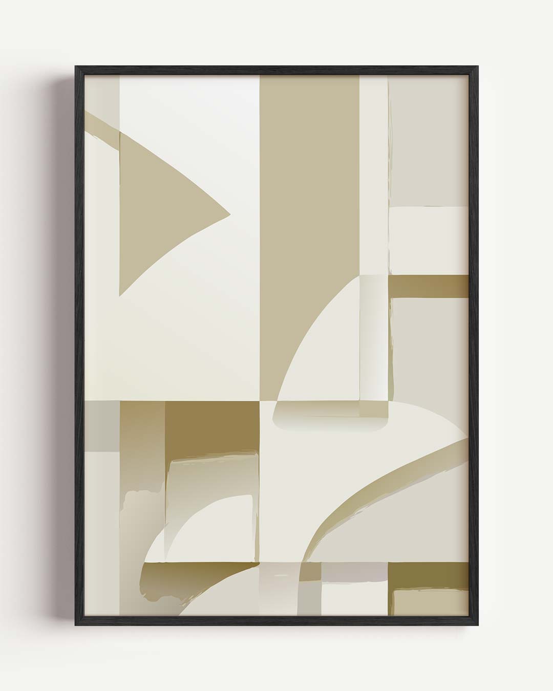 Moderne Beige Abstracte Poster