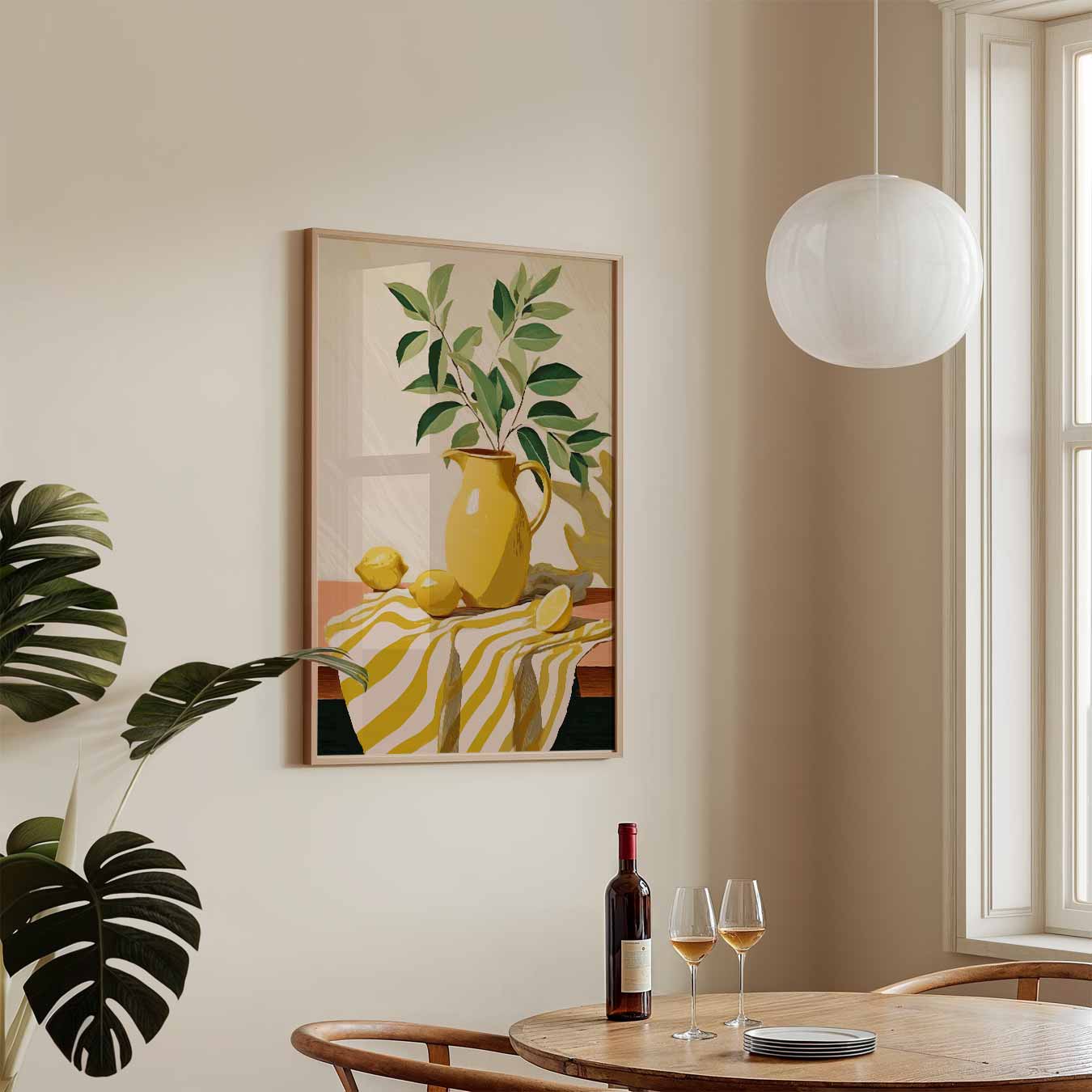 Zonnige Citroen Stilleven Poster
