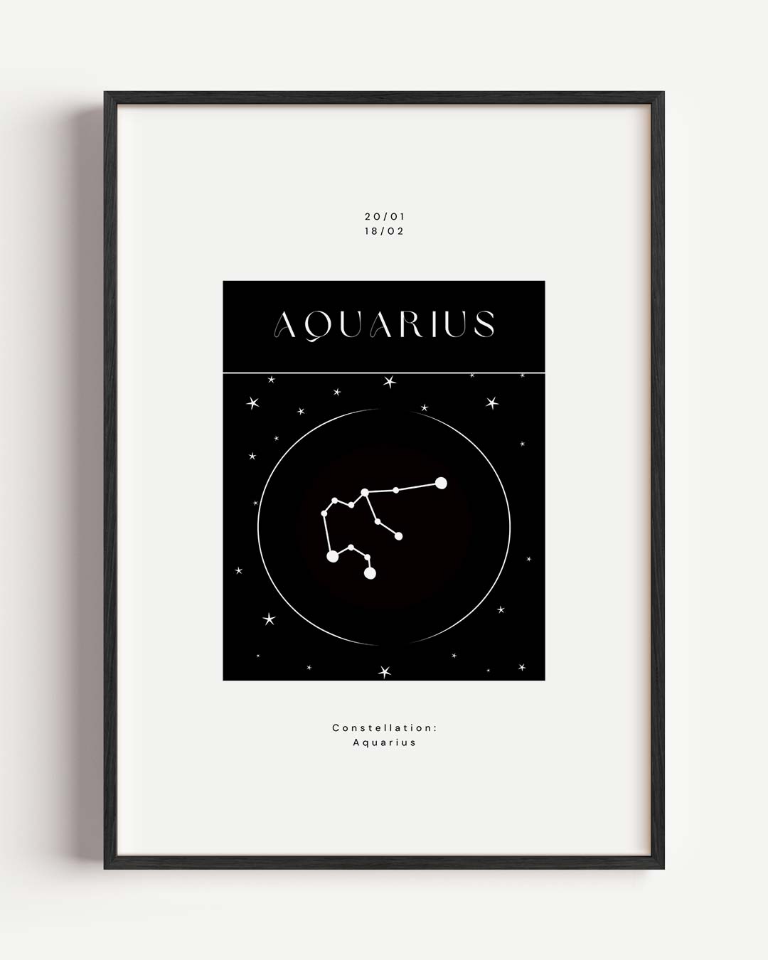 Aquarius Sterrenbeeld Poster