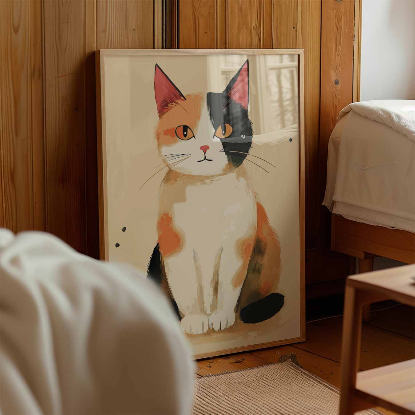 Schattige Calico Kat Poster