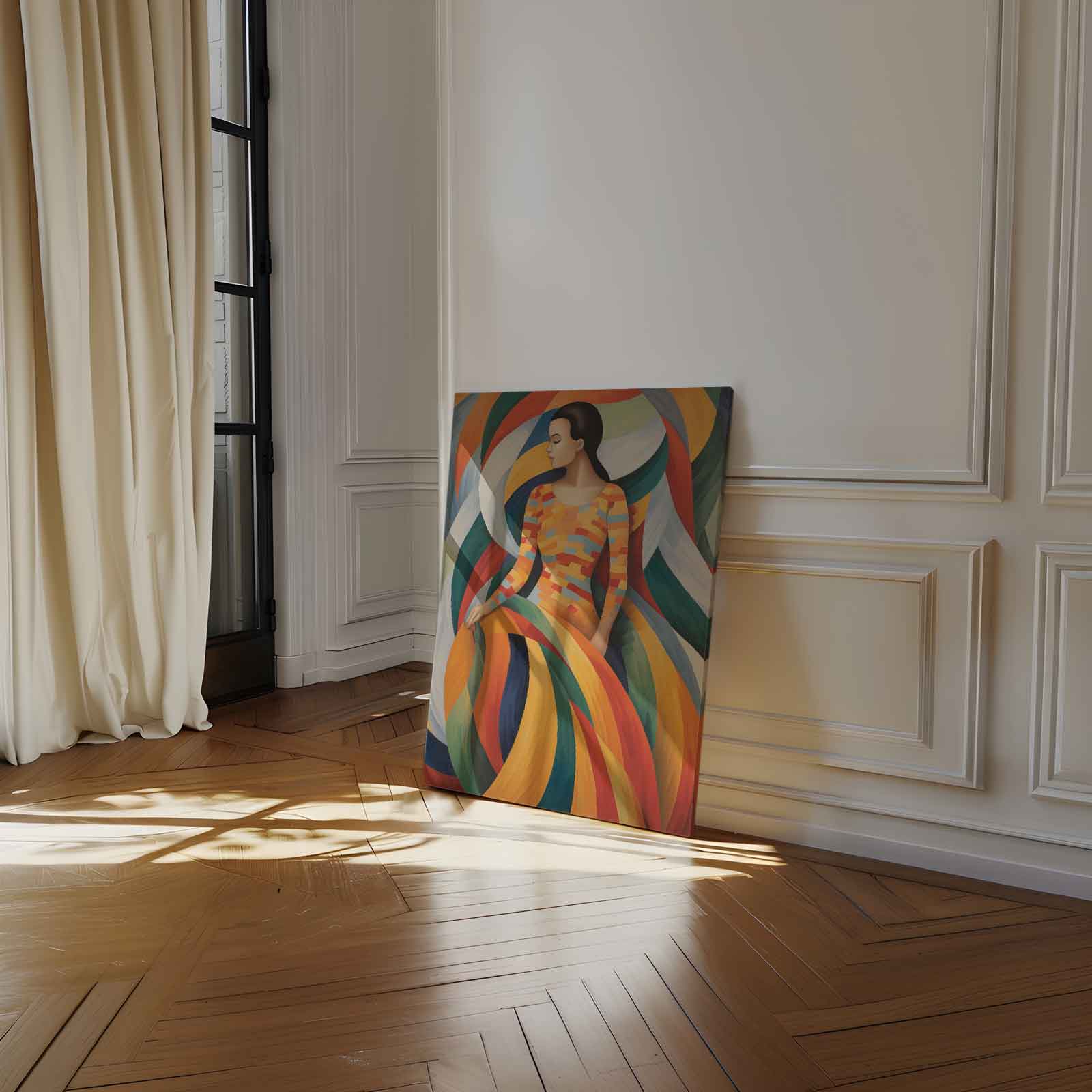 Kleurrijke Harmonie Kunstwerk-canvas-dibond-plexiglas-wanddecoratie-WallArtistic