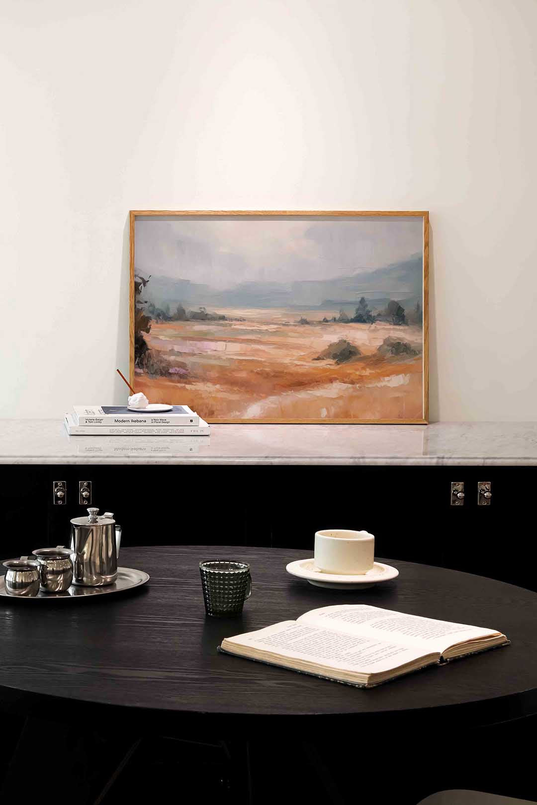 Landschap met heuvels Poster