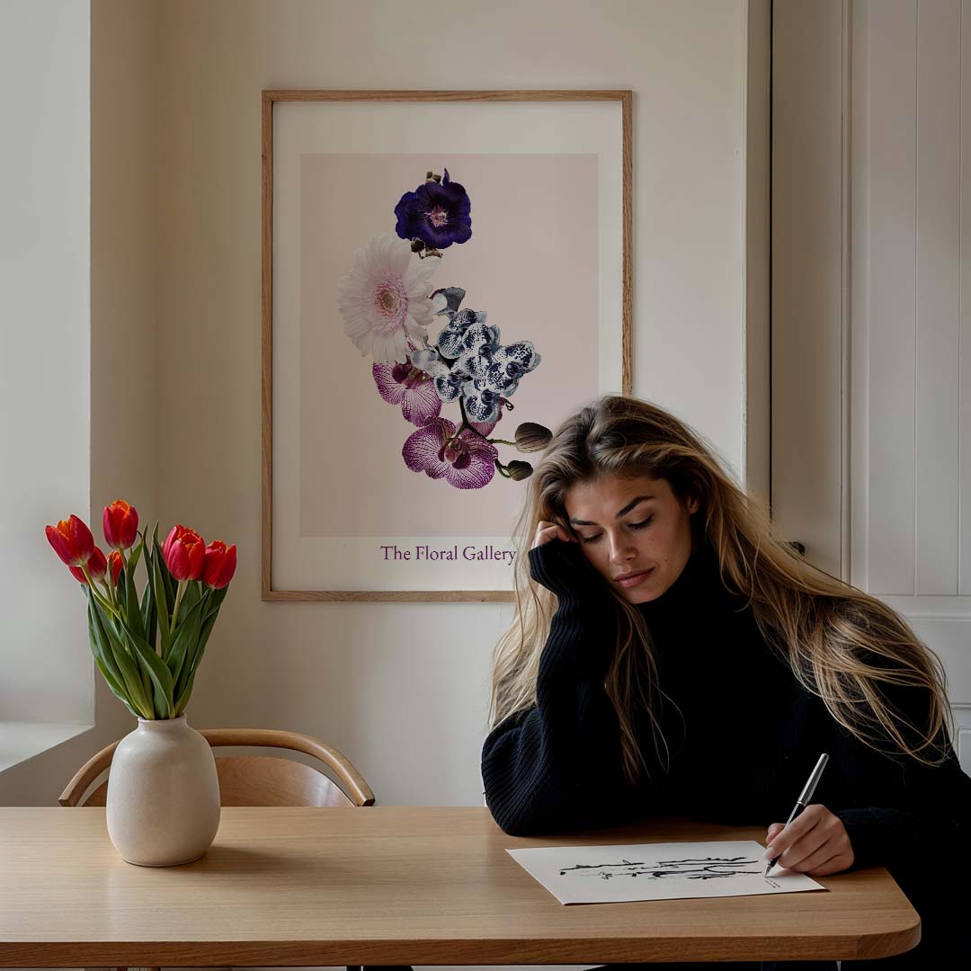 Bloemenpracht Wanddecoratie Poster-WallArtistic