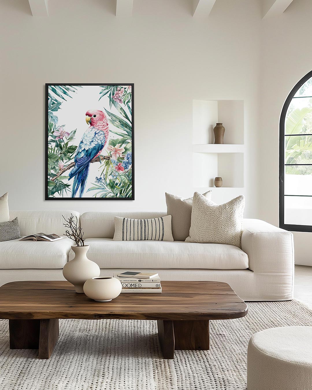 Exotische vogel illustratie Kunstwerk