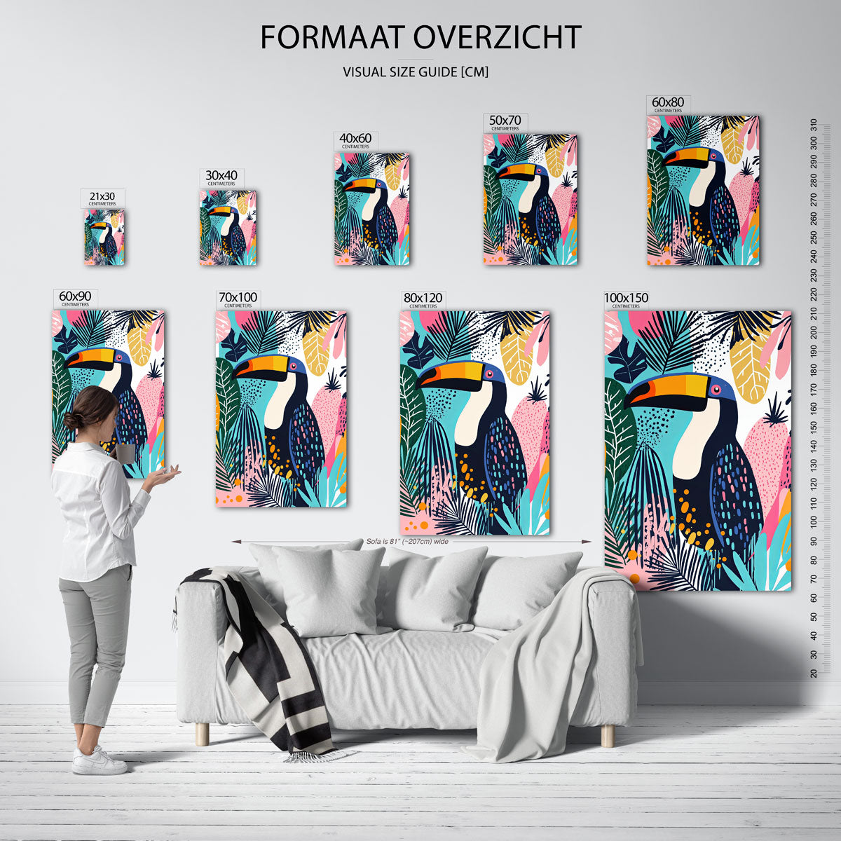 Tropische toekan Poster