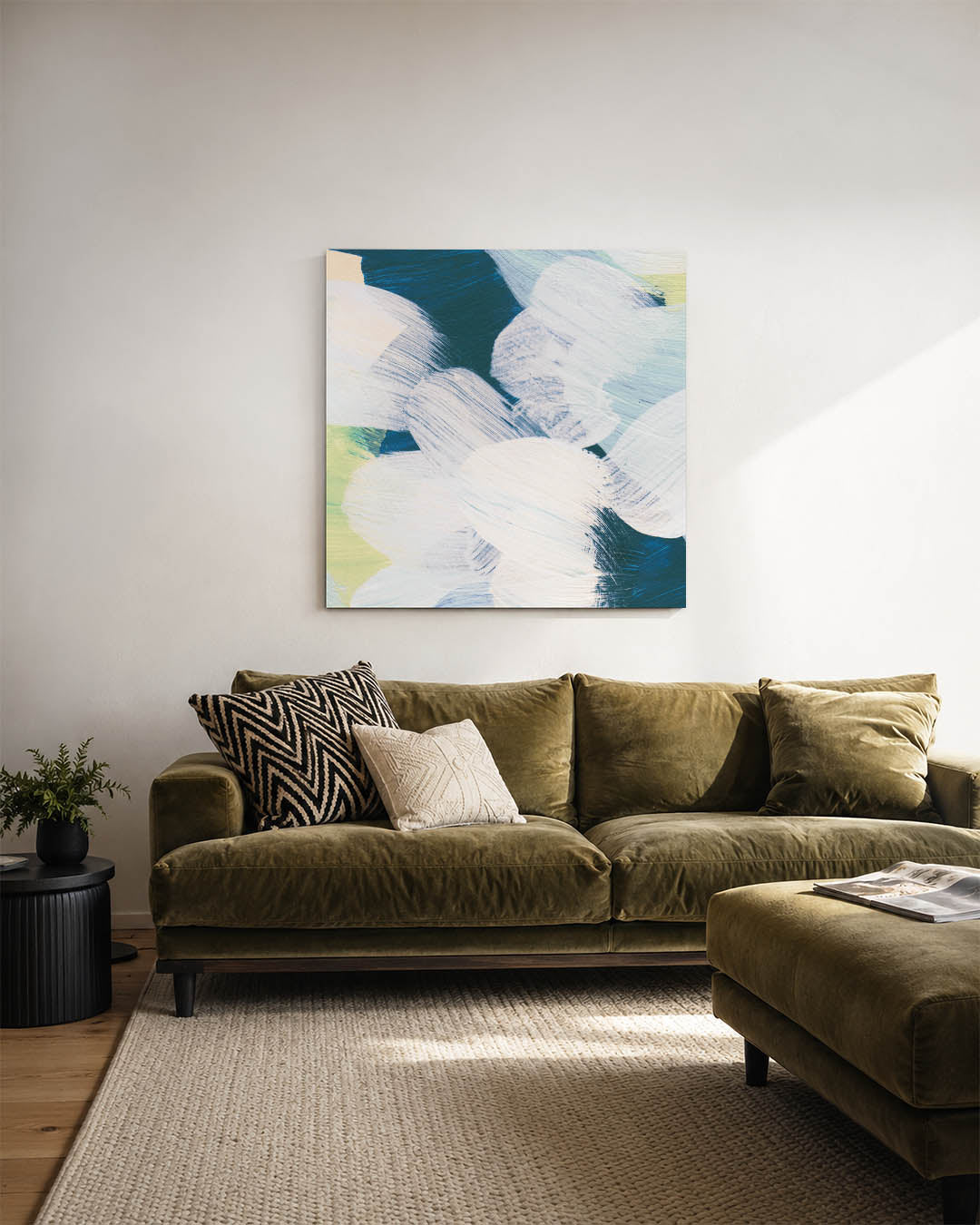 Dynamische penseelstreken Kunstwerk