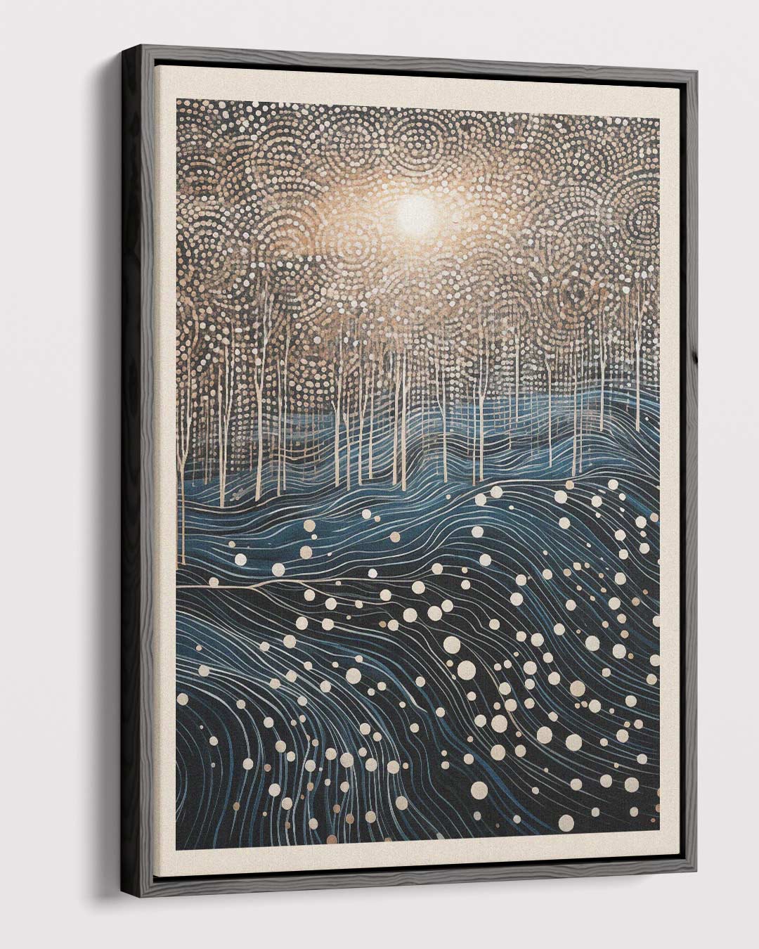 Betoverend Boslandschap in Droomstijl Kunstwerk-canvas-dibond-plexiglas-wanddecoratie-WallArtistic