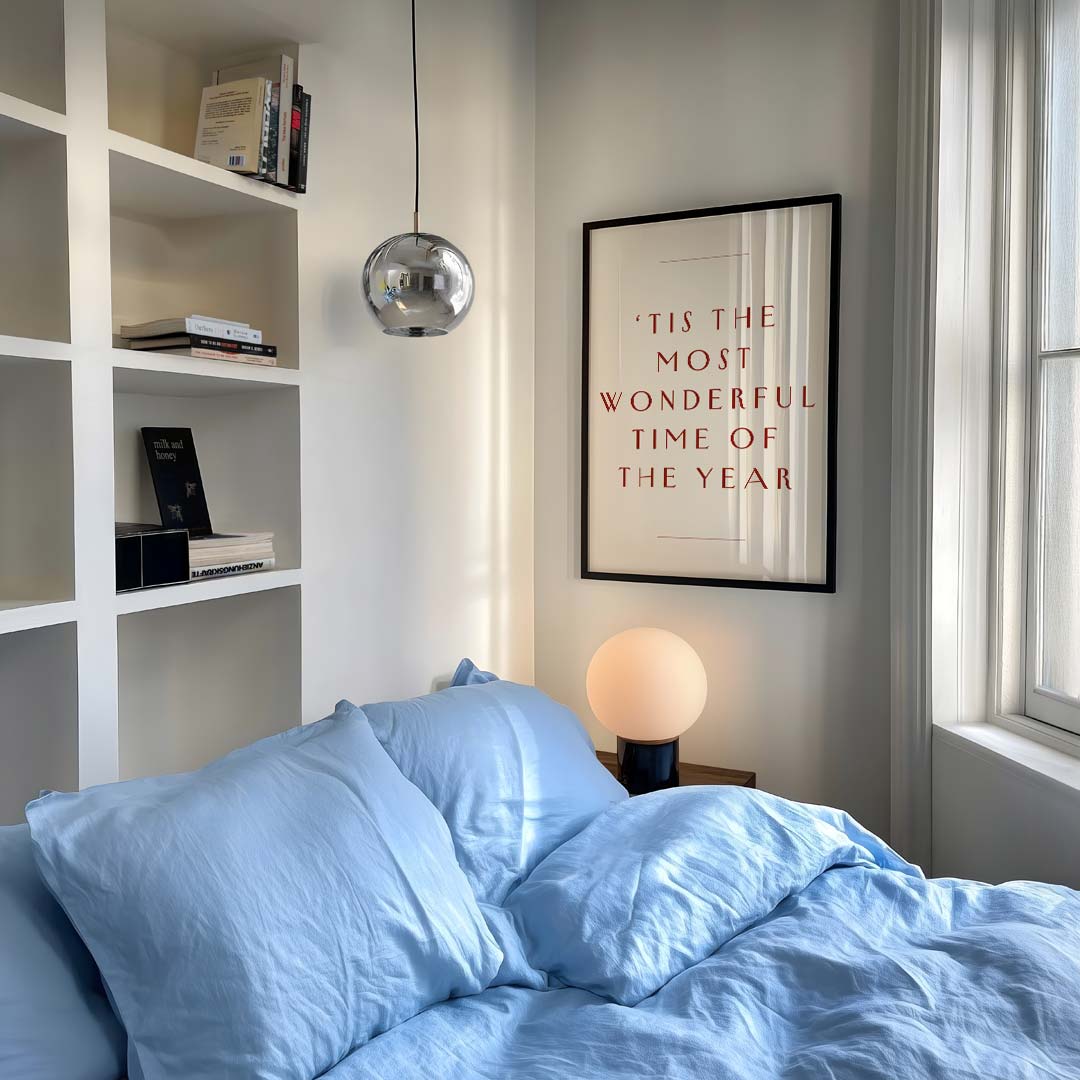 Kerstposter met Inspirerende Tekst Poster-WallArtistic
