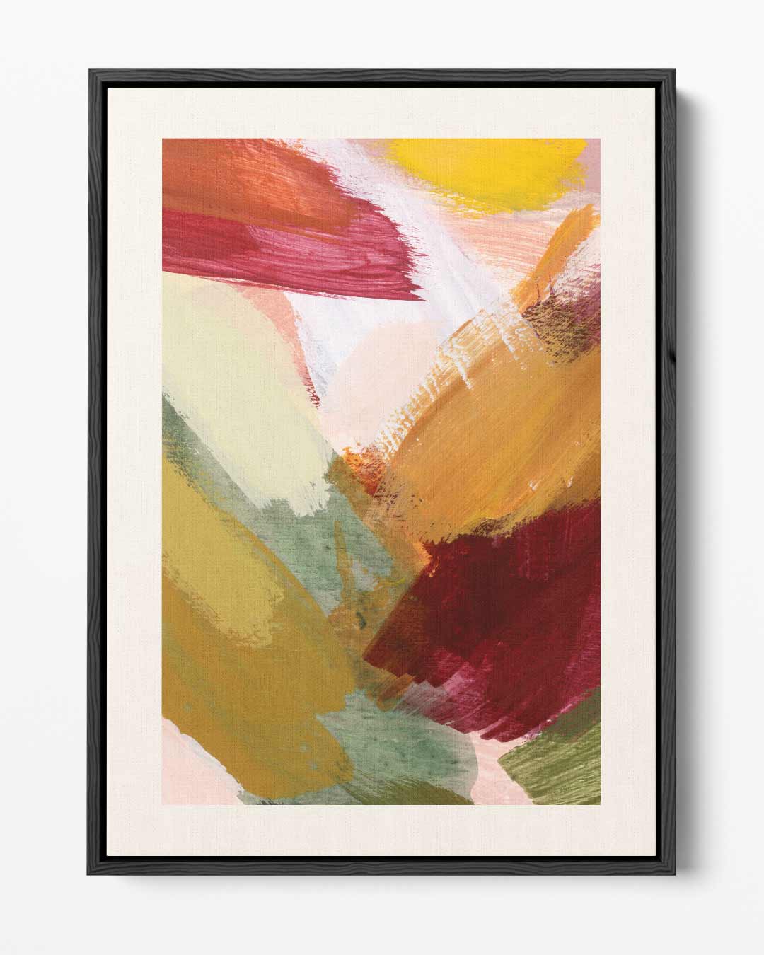 Kleurrijke Streken Symphony Kunstwerk-canvas-dibond-plexiglas-wanddecoratie-WallArtistic