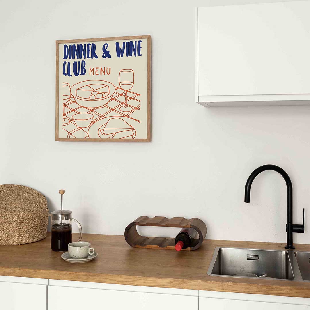 Dinner & wine club menu Poster