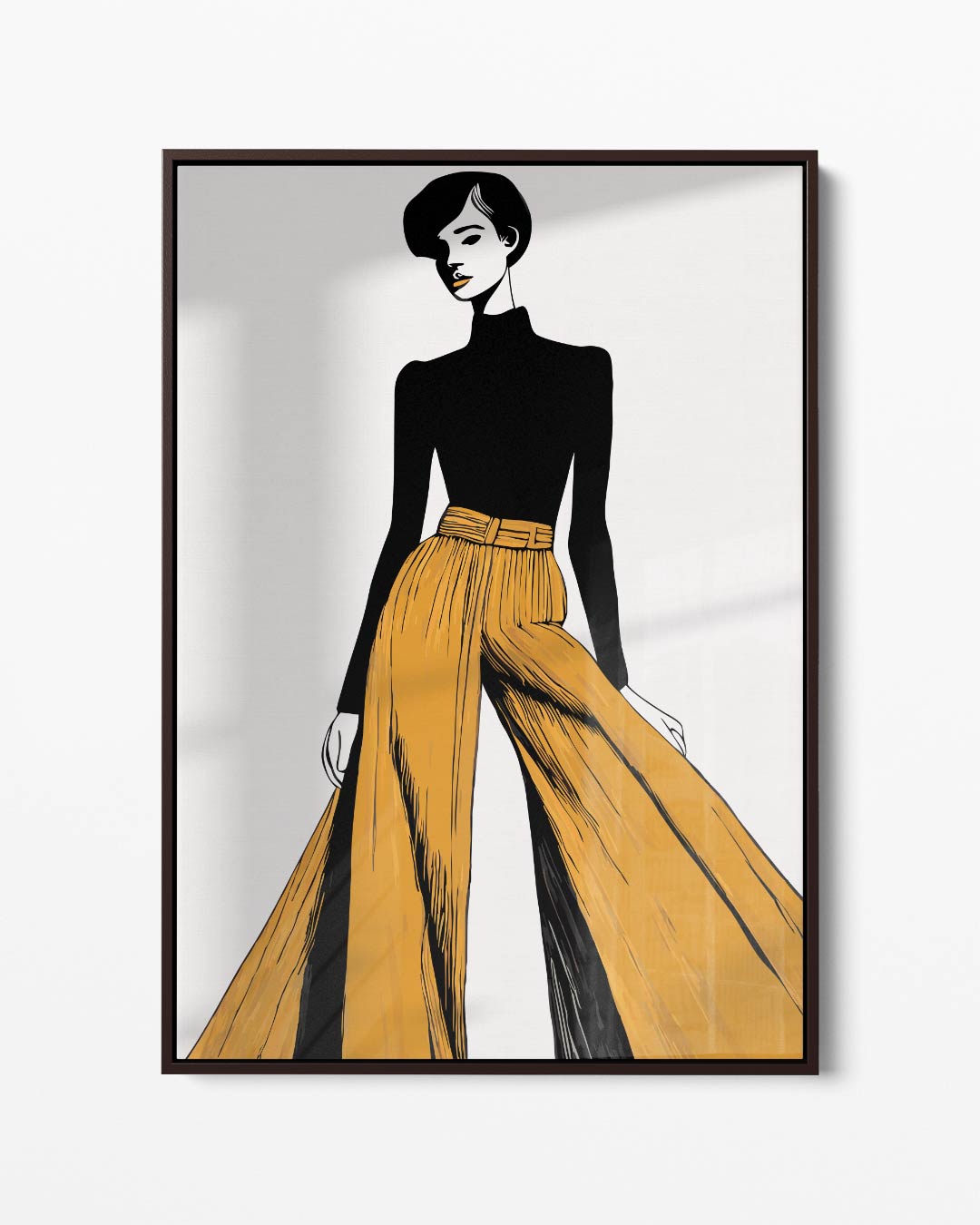 Moderne Mode-Illustratie Kunstwerk-canvas-dibond-plexiglas-wanddecoratie-WallArtistic