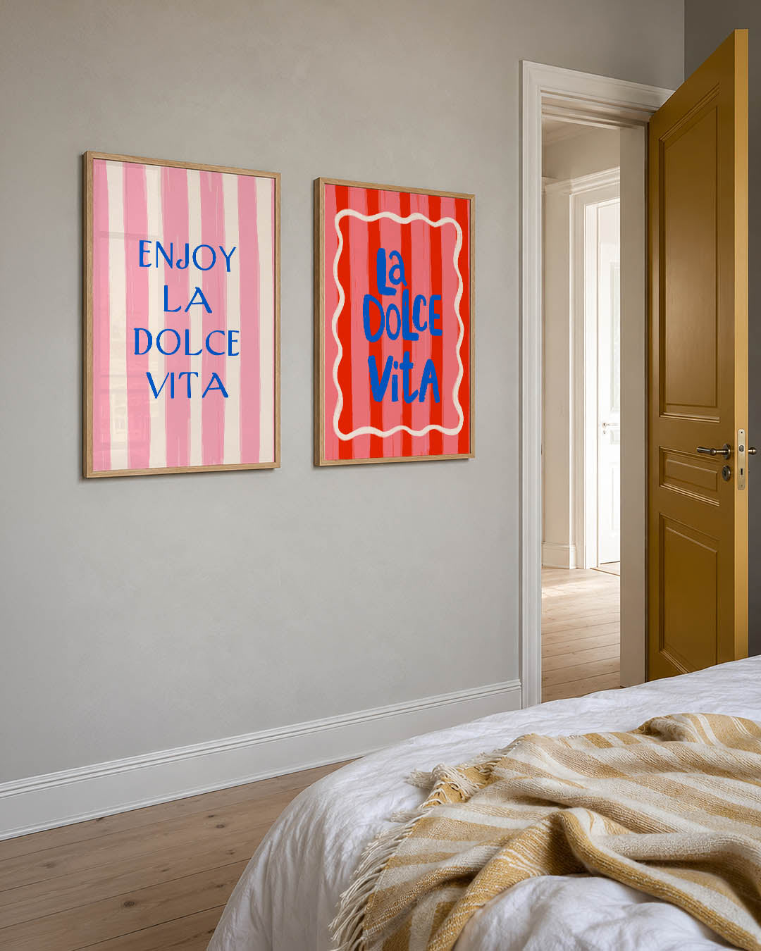 Strepen en woorden Posterset
