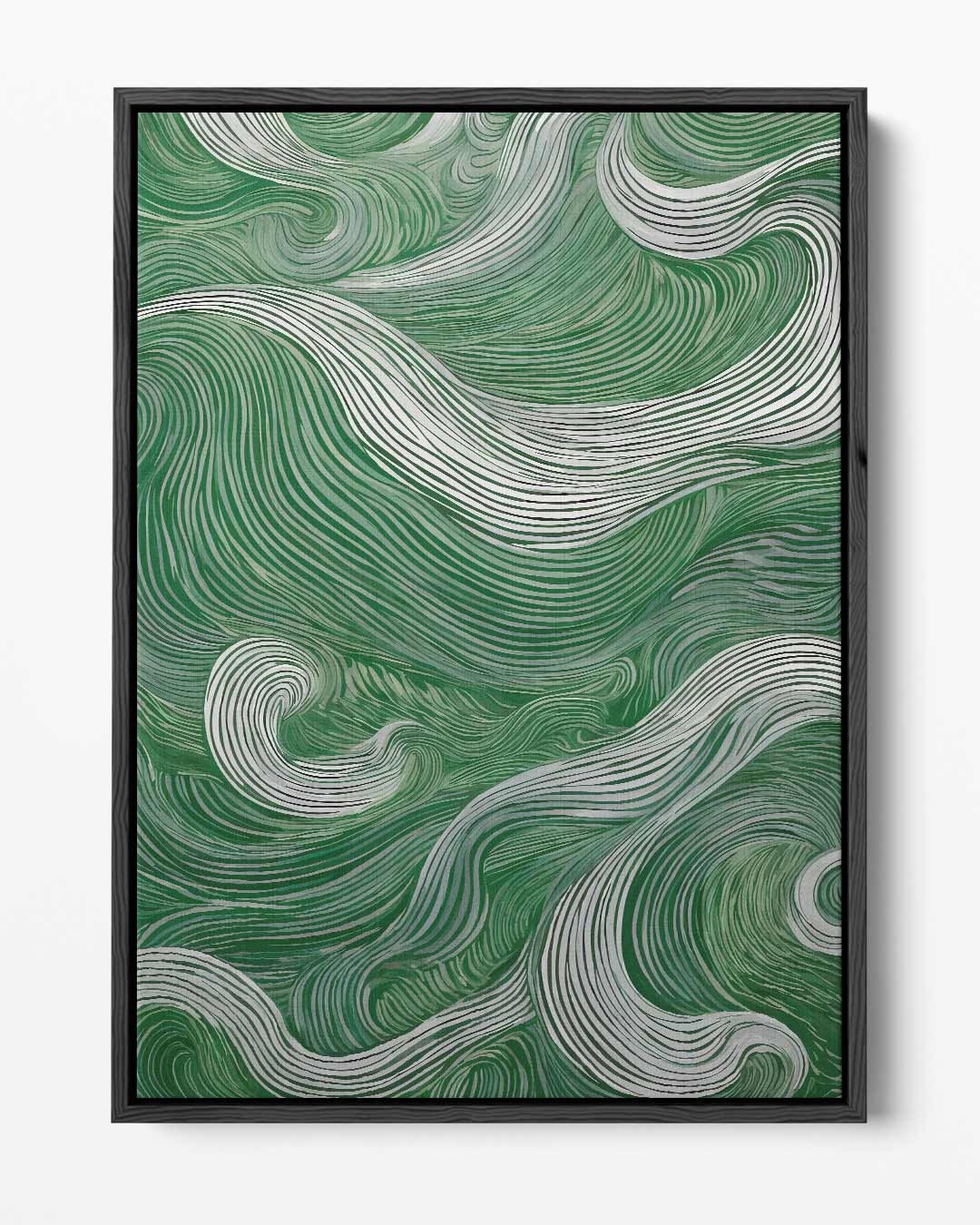 Groen Getijden Kunstwerk-canvas-dibond-plexiglas-wanddecoratie-WallArtistic