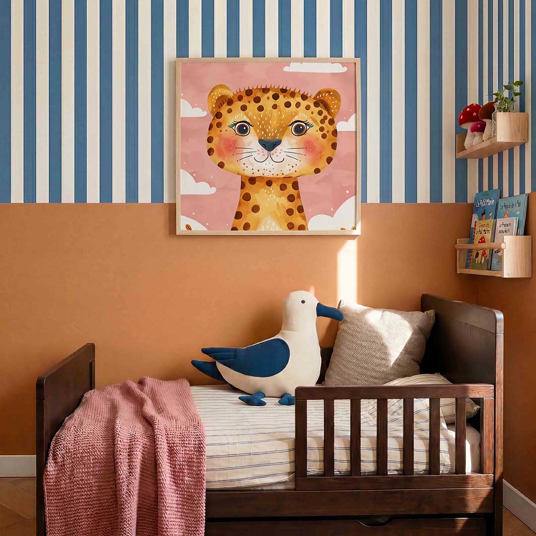 Schattige luipaard Poster
