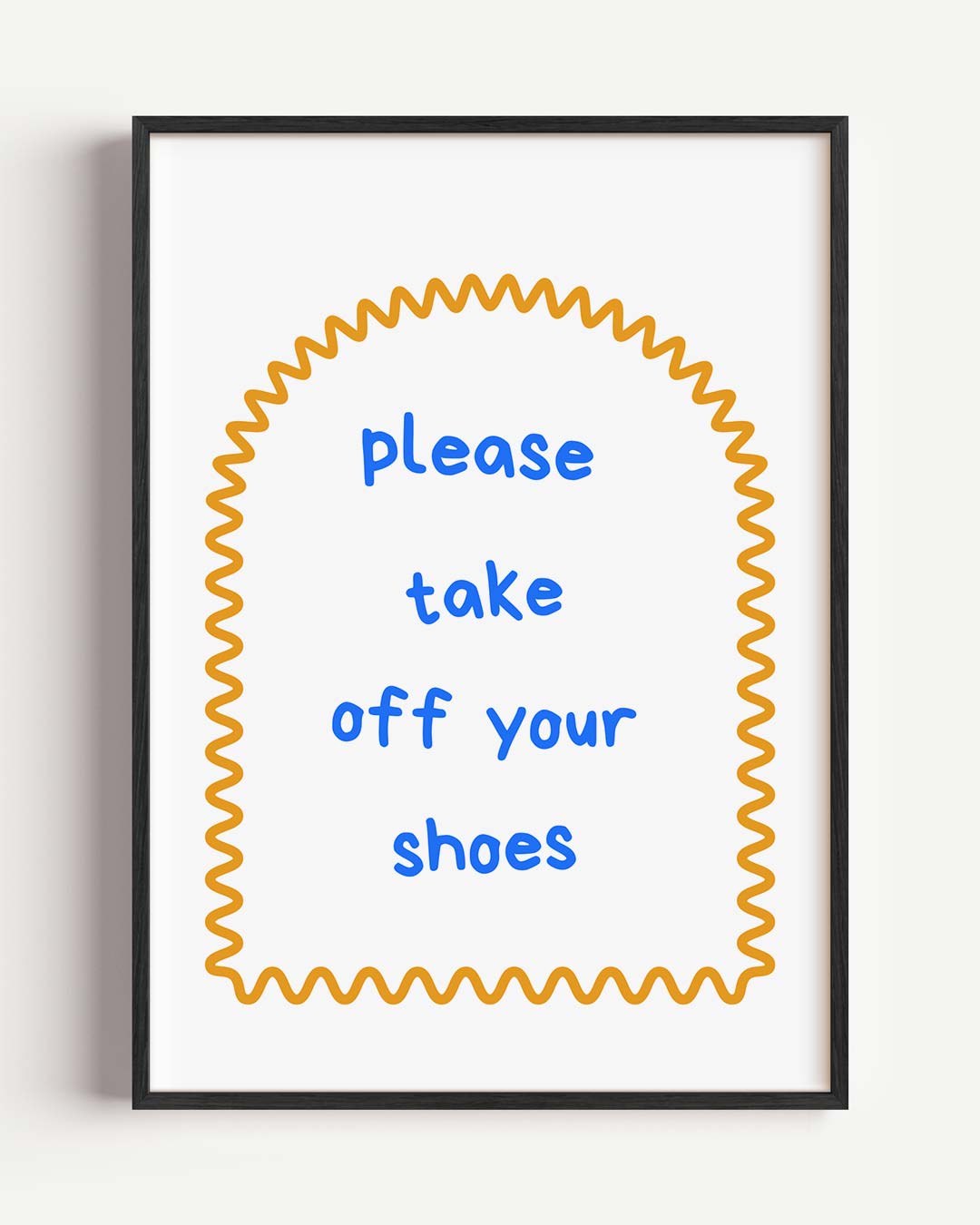Welkomstposter "Schoenen Uit Poster
