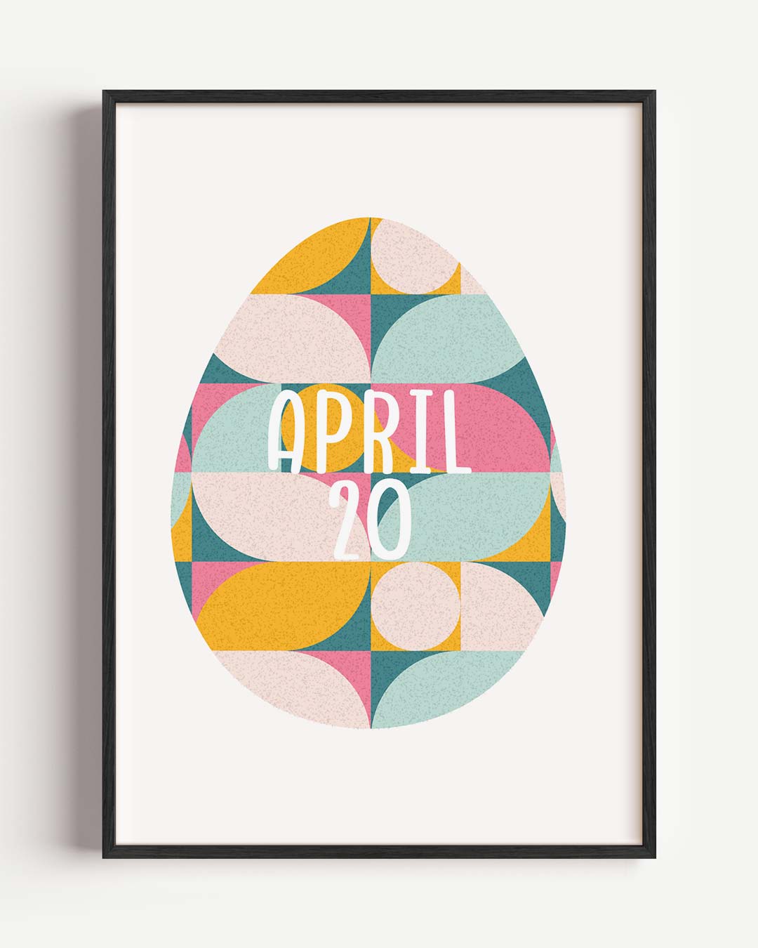 Retro Geometrische Poster - April 20 Poster