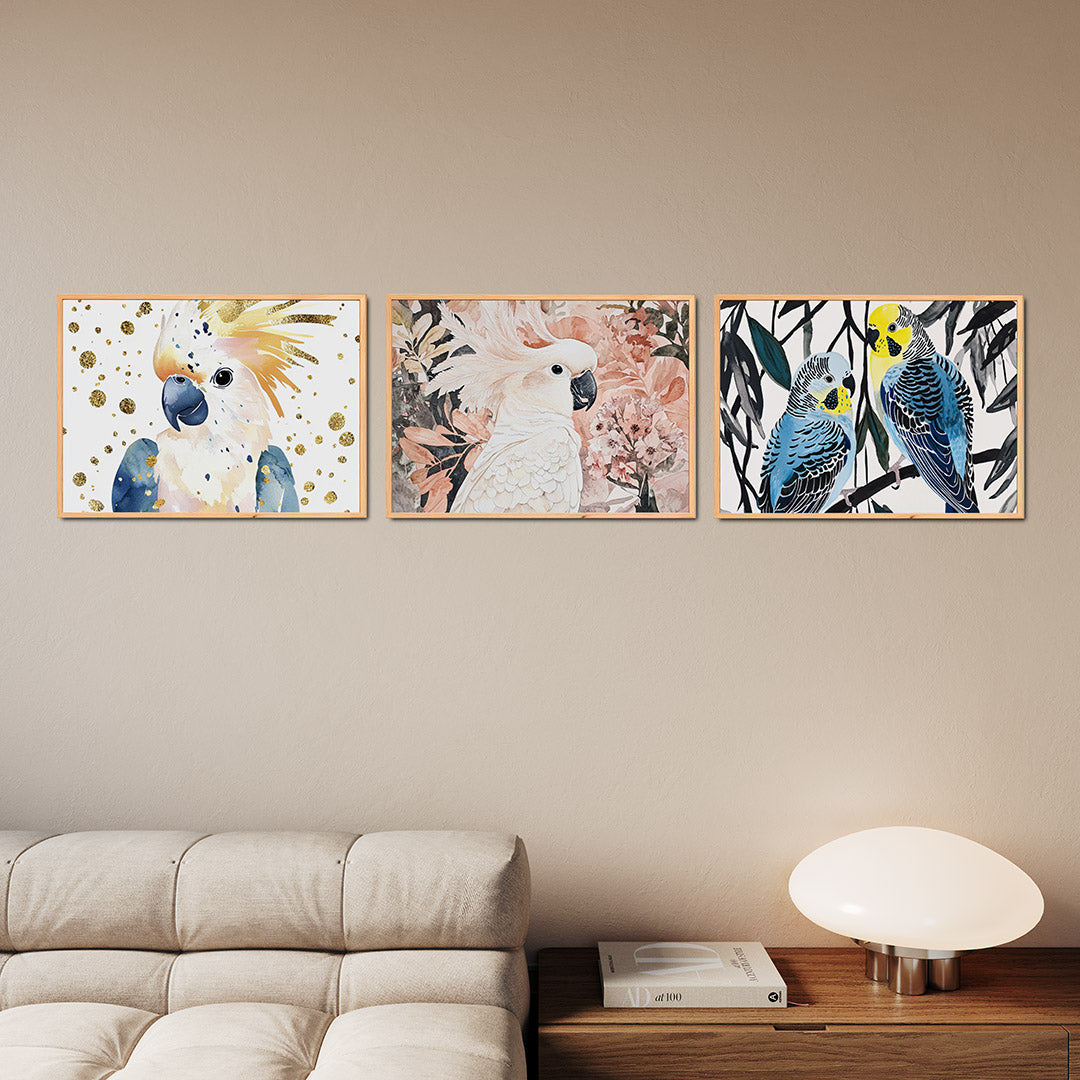 Vogel en gouden vlekken Posterset