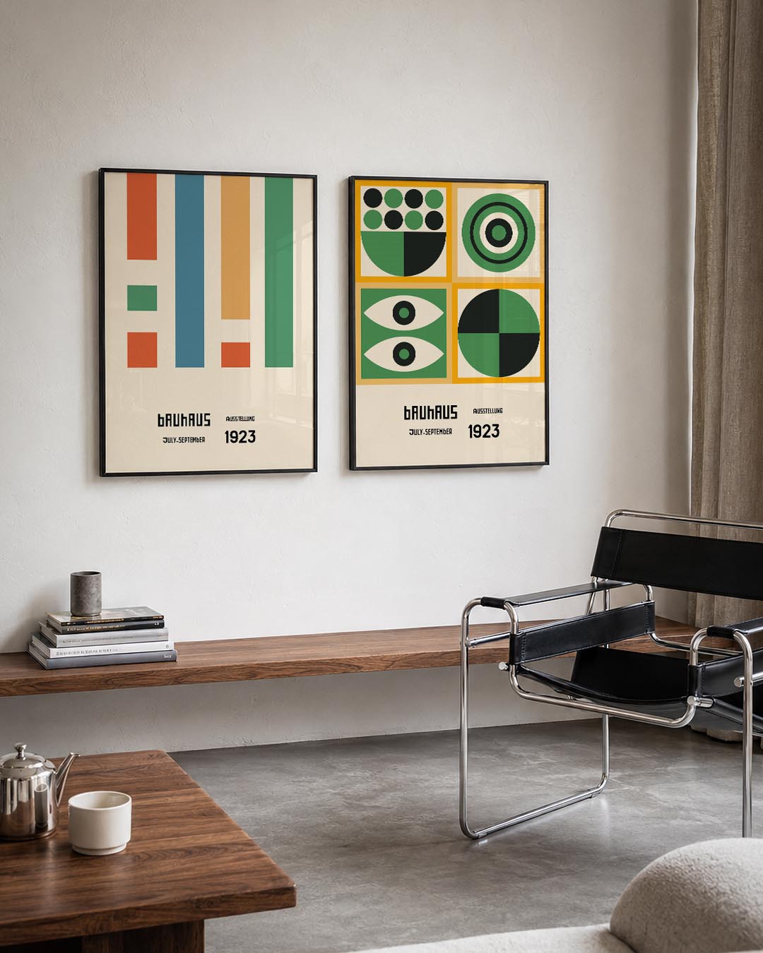 Kleurvlakken en lijnen Posterset