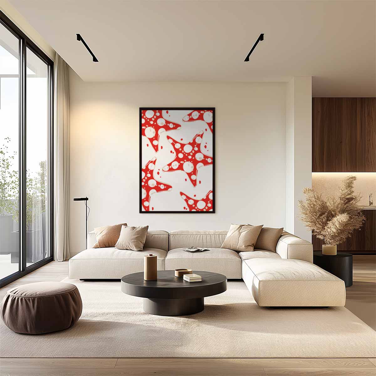 Vrolijke Zeesterren Kunstwerk-canvas-dibond-plexiglas-wanddecoratie-WallArtistic
