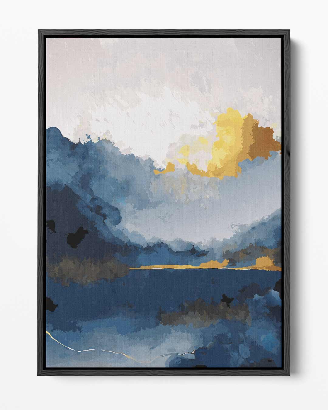 Avondgloren in Abstract Kunstwerk-canvas-dibond-plexiglas-wanddecoratie-WallArtistic