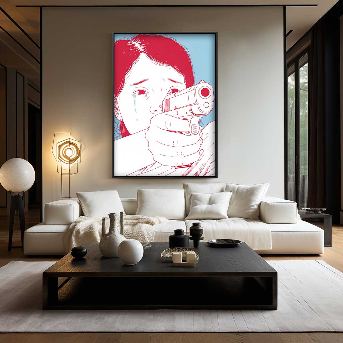 Abstract kunstwerk Kunstwerk-canvas-dibond-plexiglas-wanddecoratie-WallArtistic