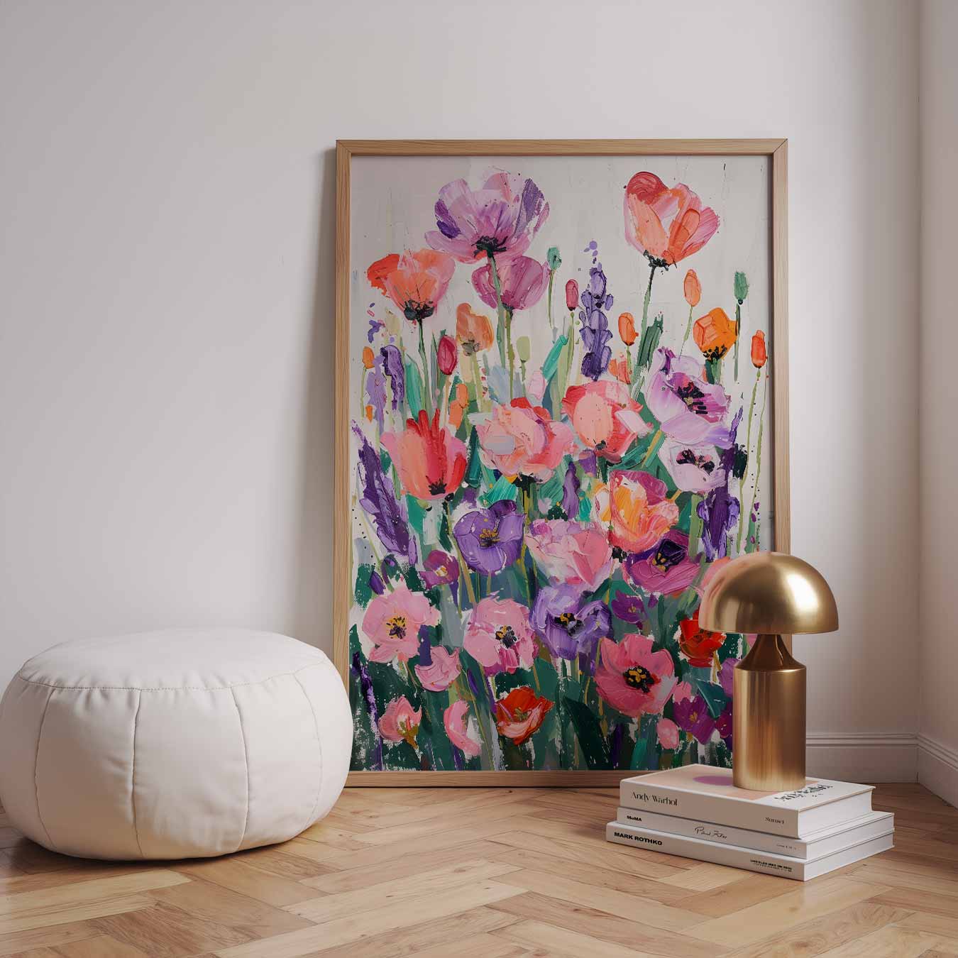 Kleurrijke Bloemenpracht Poster