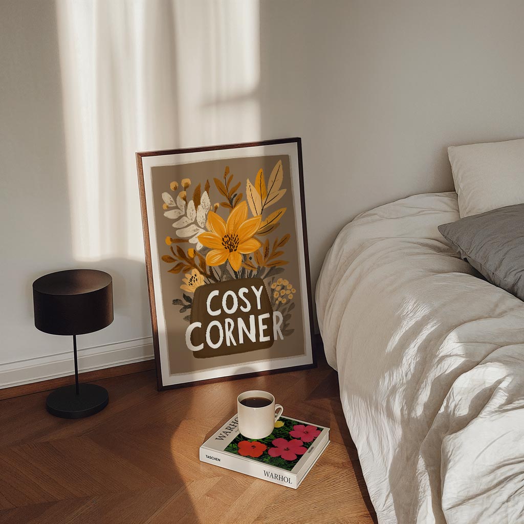 Cosy Corner Bloemenposter