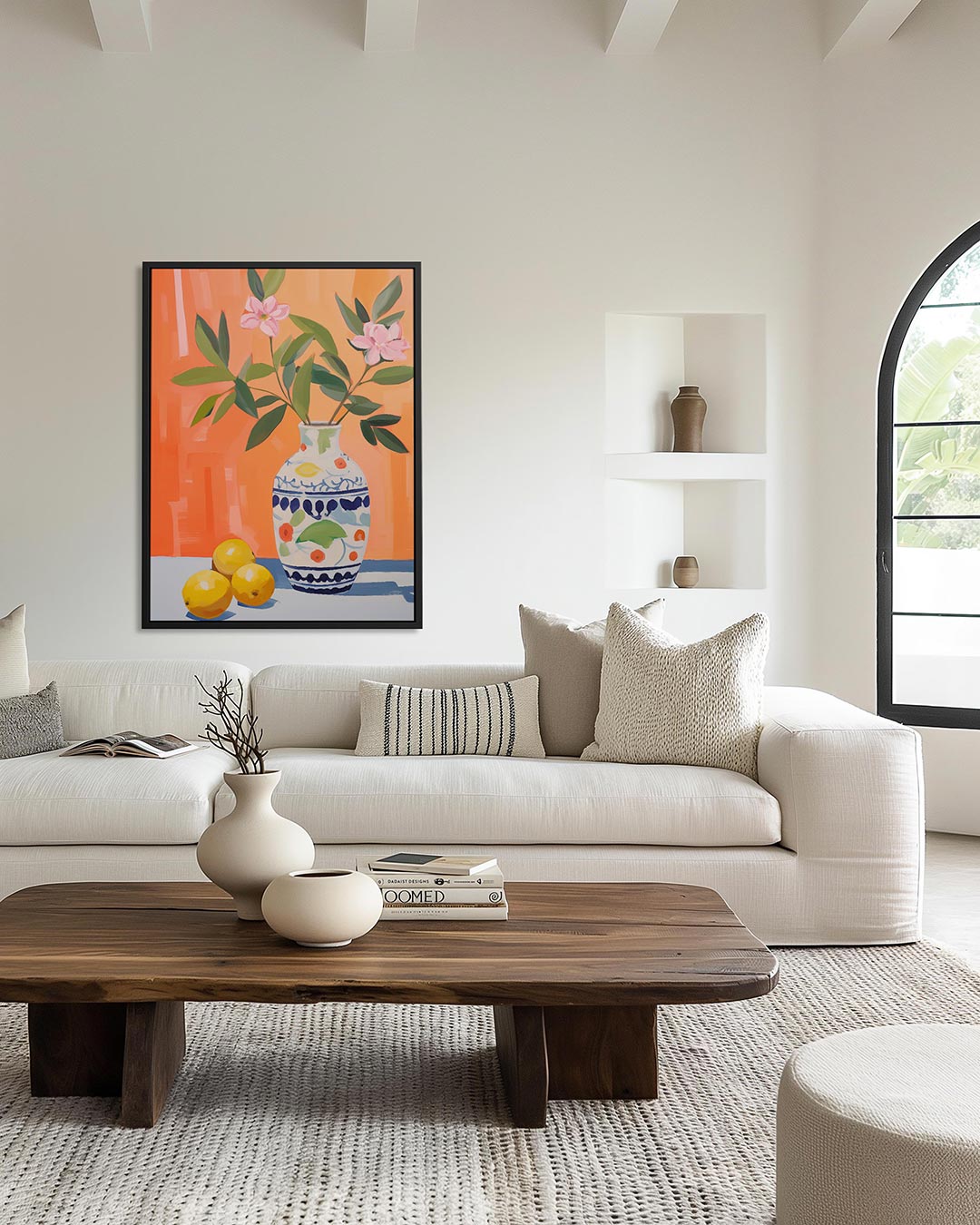 Vaas met bloemen Kunstwerk