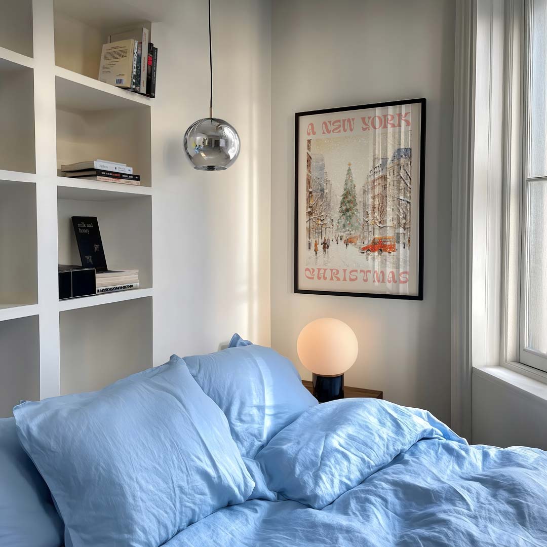 Sfeervolle New York Kerstmis Poster-WallArtistic