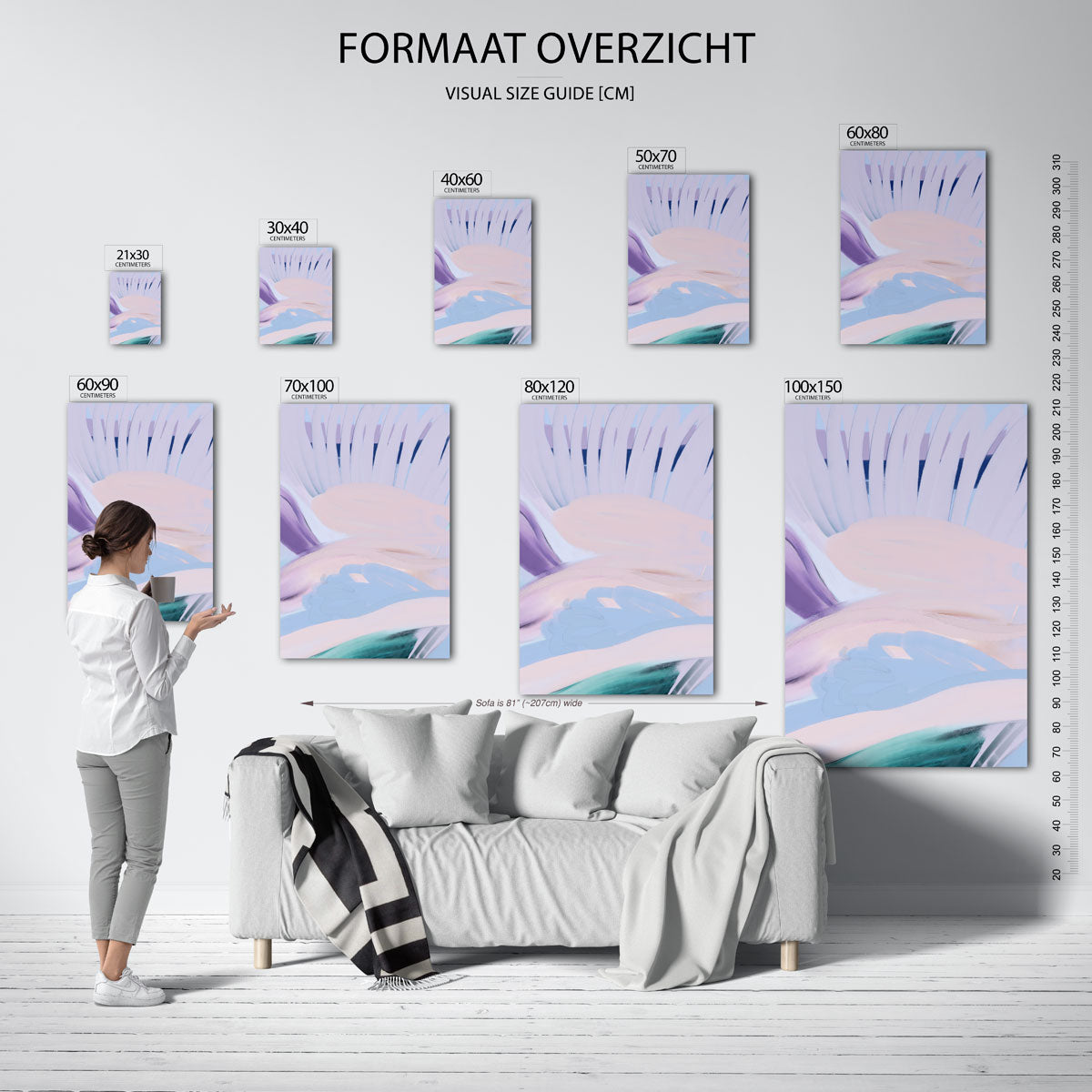 Abstracte vormen Poster