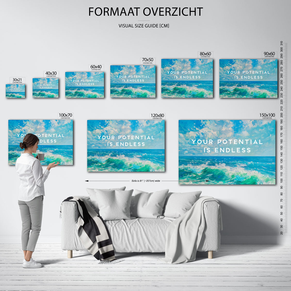 Golven en lucht Poster