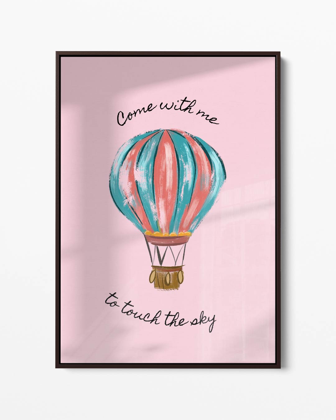 Dromerige Luchtballon Wanddecoratie Kunstwerk-canvas-dibond-plexiglas-wanddecoratie-WallArtistic