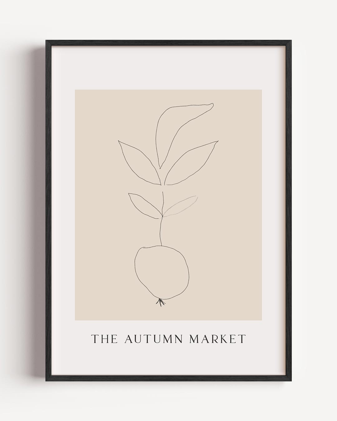 Minimalistische Herfstposter-WallArtistic