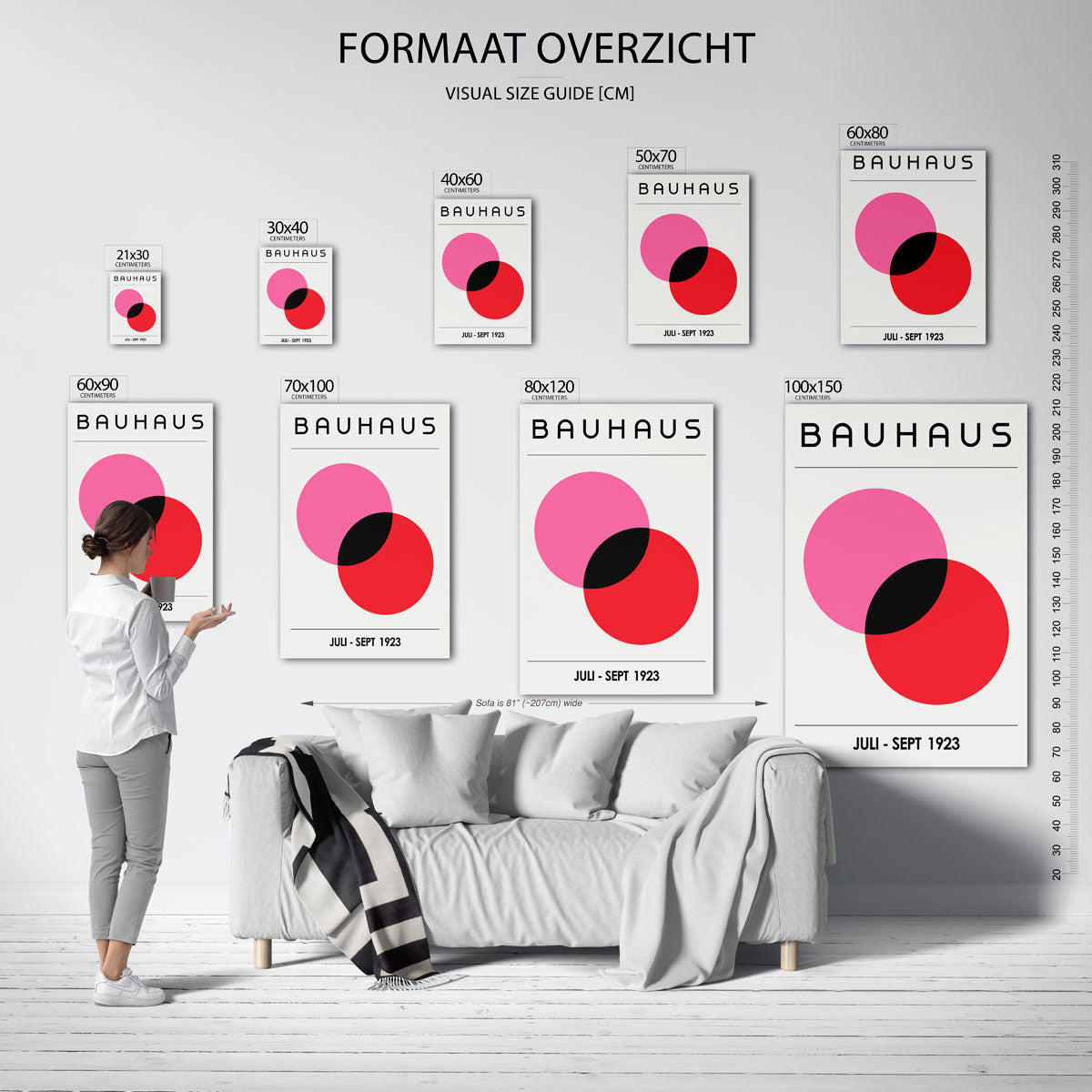 Vormen en vlaken Poster