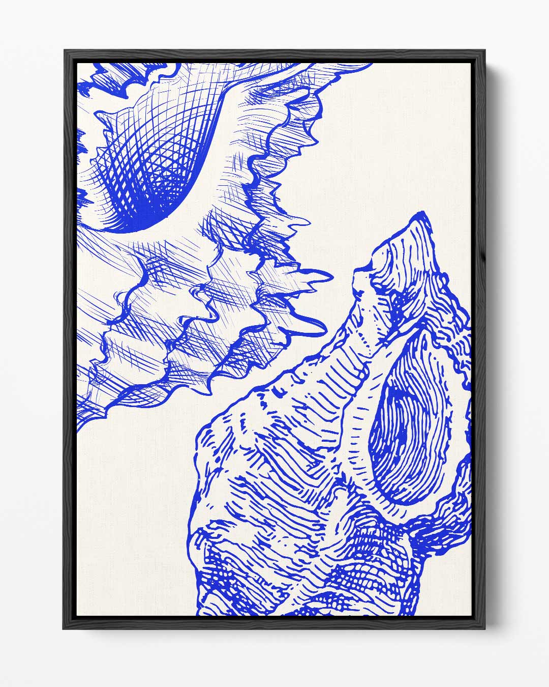 Zeegeheimen in Blauw Kunstwerk-canvas-dibond-plexiglas-wanddecoratie-WallArtistic