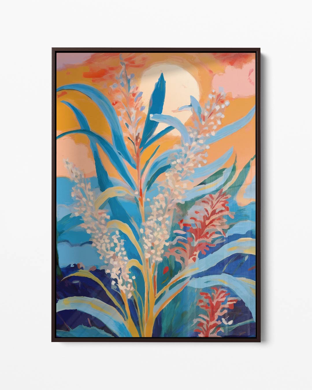 Zomerse Bloemenpracht Kunstwerk-canvas-dibond-plexiglas-wanddecoratie-WallArtistic