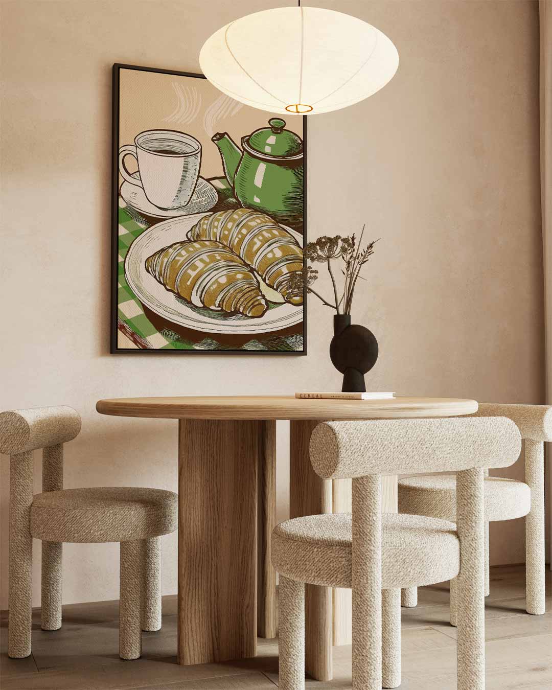 Ontbijt Sfeertje Kunstwerk-canvas-dibond-plexiglas-wanddecoratie-WallArtistic