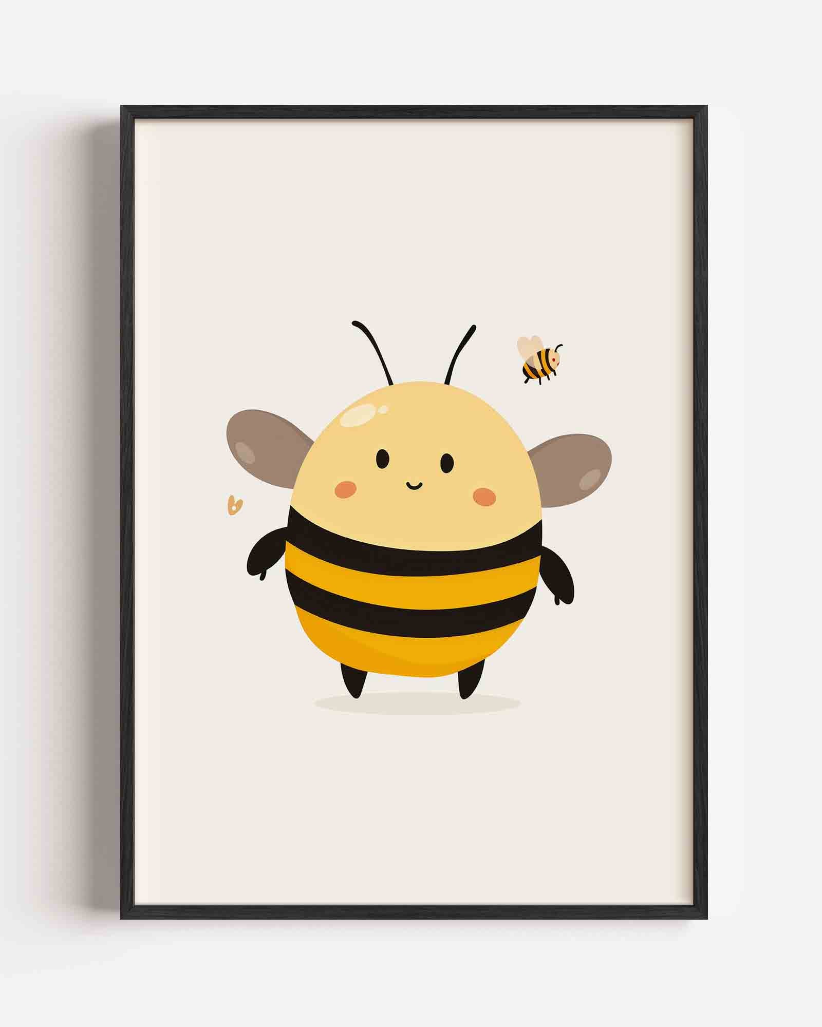 Schattige bijen Poster