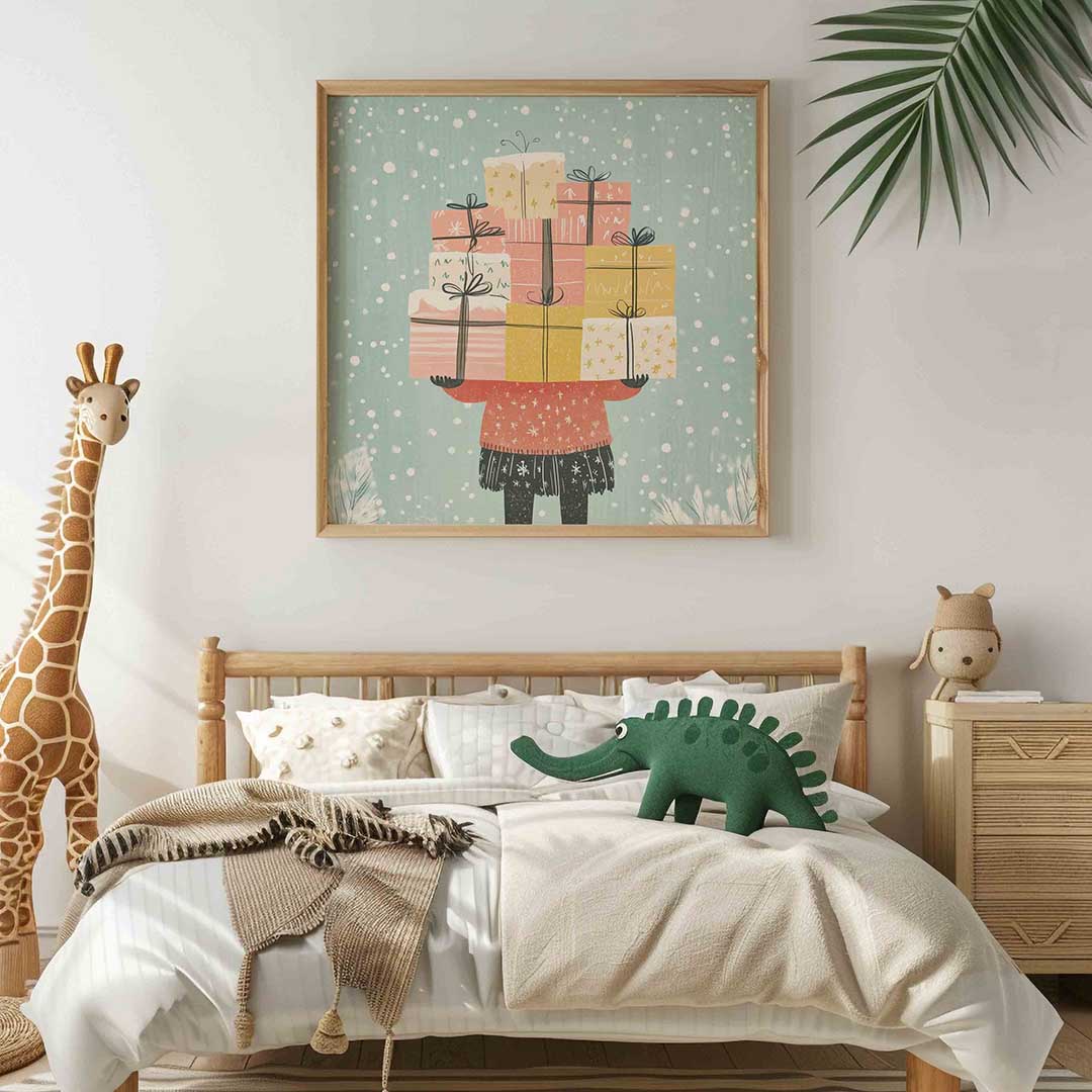 Stapeling van cadeaus Poster