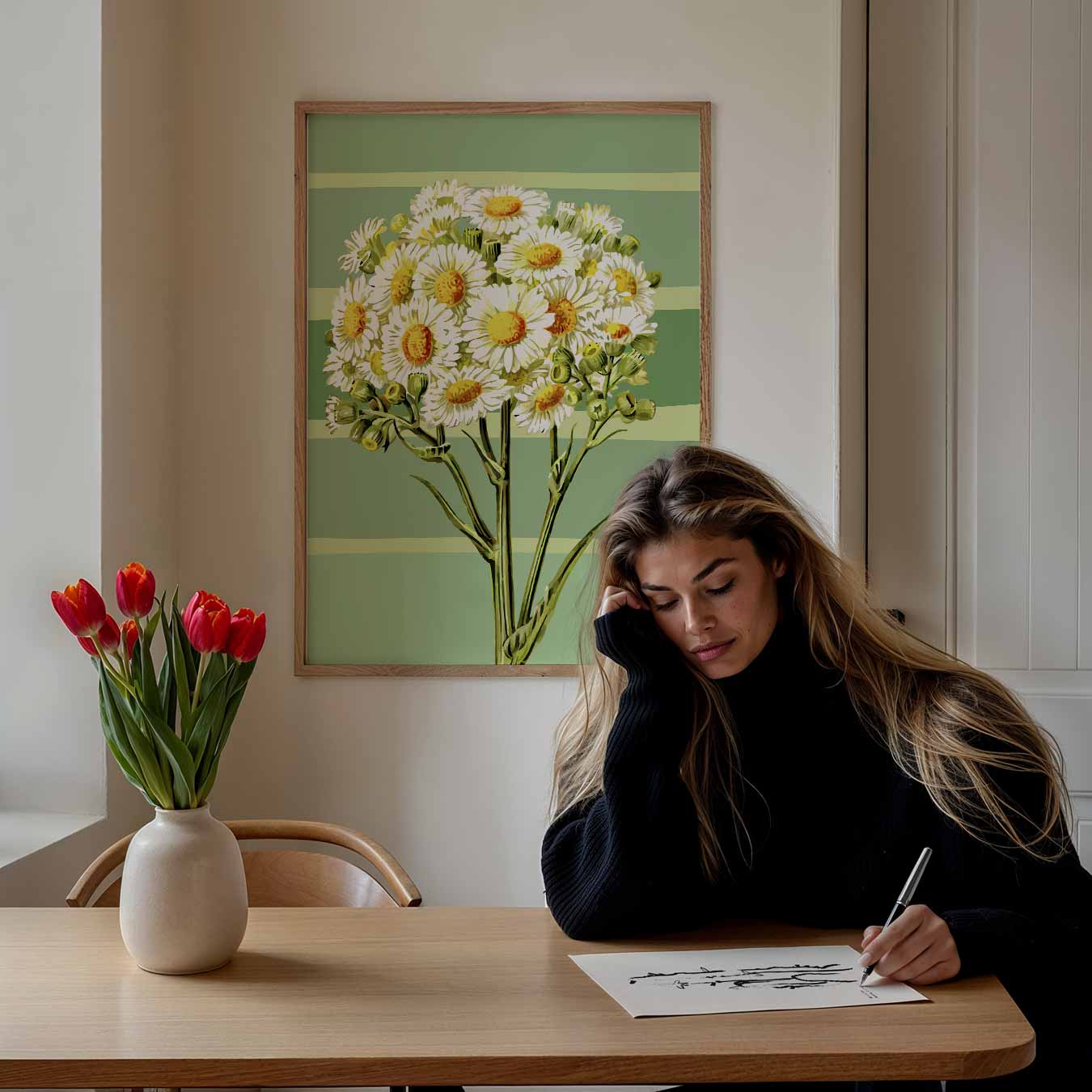 Frisse Madeliefjes Bloemenposter