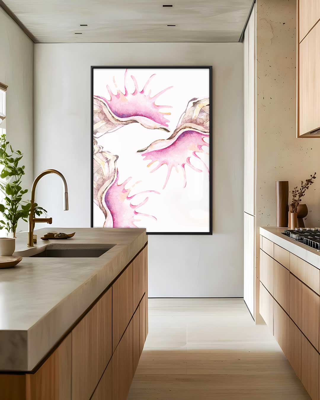 Zeeleven Waterverf Kunstwerk Kunstwerk-canvas-dibond-plexiglas-wanddecoratie-WallArtistic