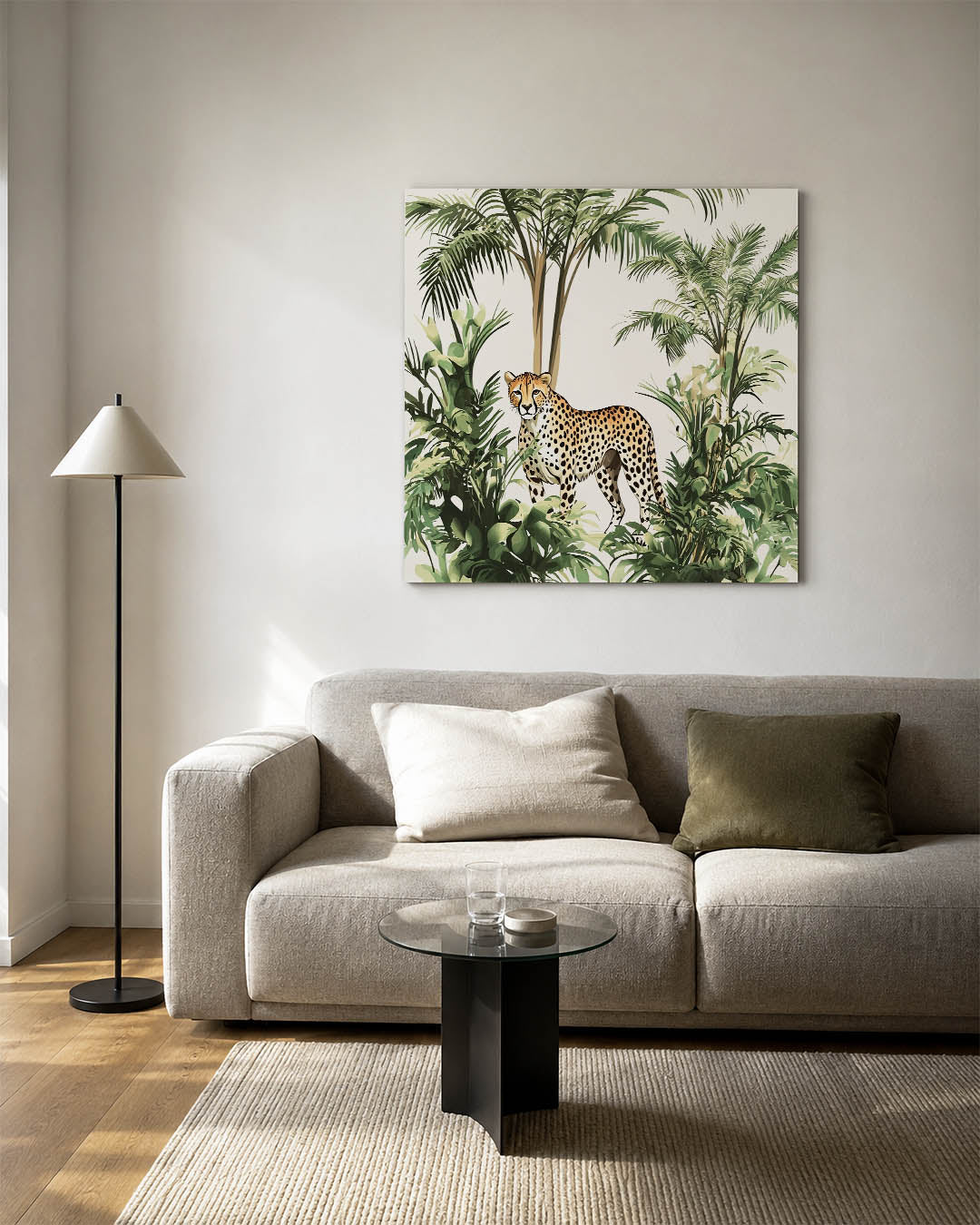 Jungle scène Kunstwerk
