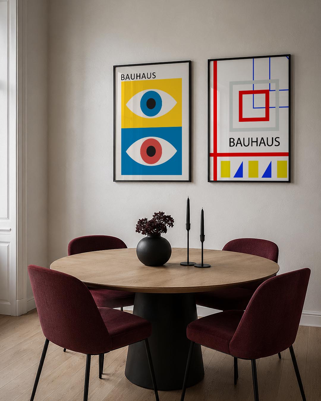 Oogvormen en kleur Posterset