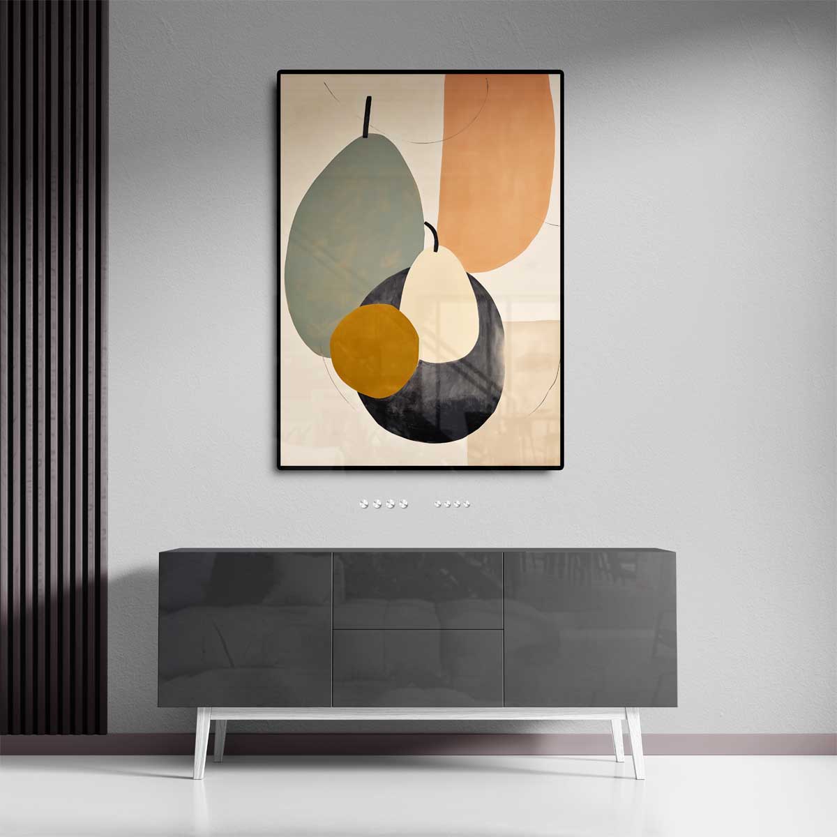 Organische Harmonie in Pastel Kunstwerk-canvas-dibond-plexiglas-wanddecoratie-WallArtistic