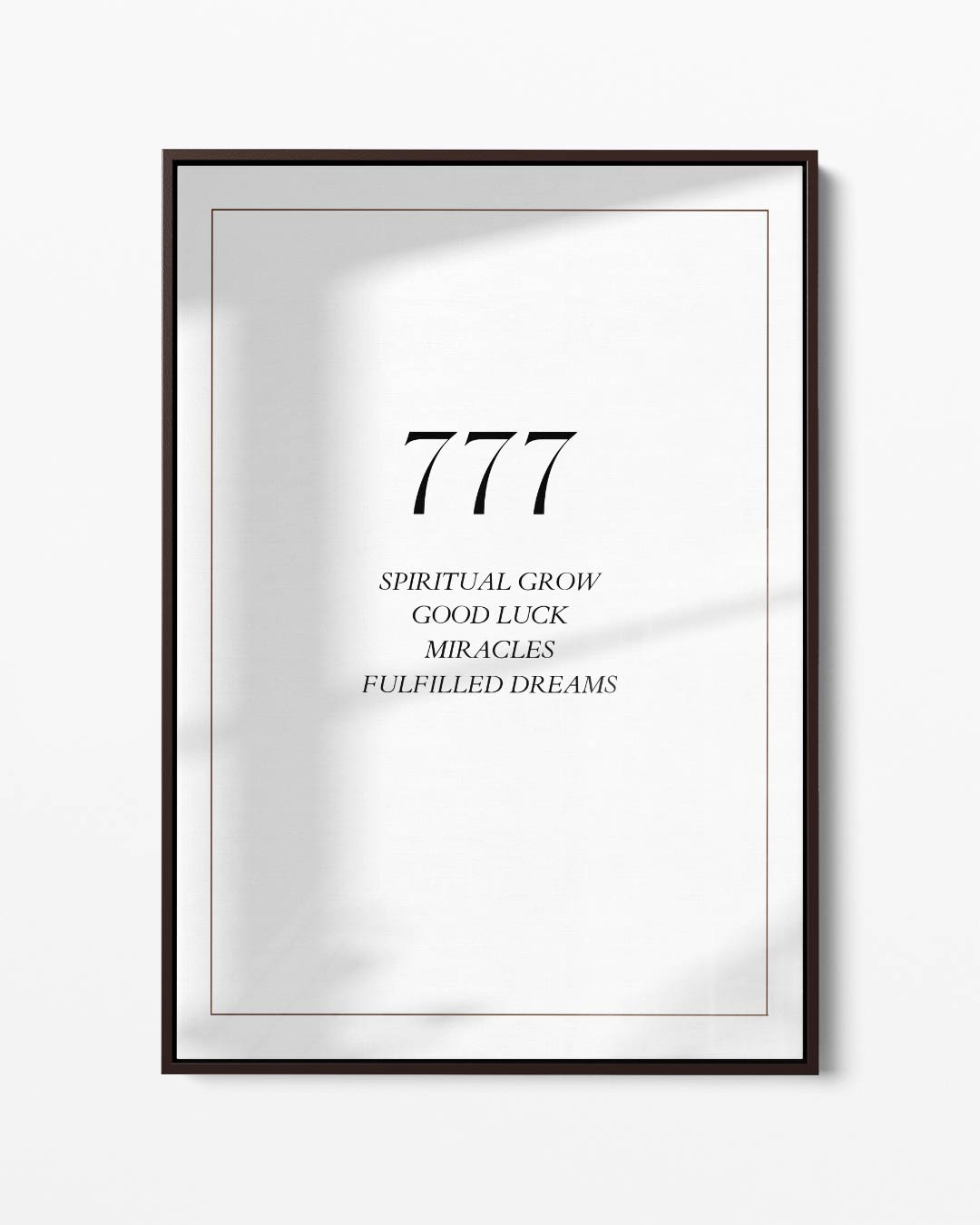 Inspirerende 777 Poster Kunstwerk-canvas-dibond-plexiglas-wanddecoratie-WallArtistic