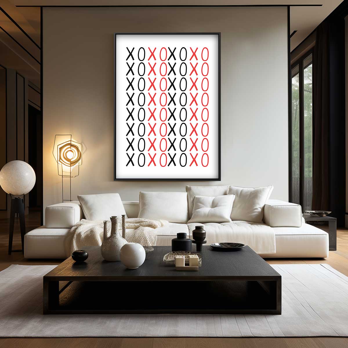 XOXO Moderne Kunstprint Kunstwerk-canvas-dibond-plexiglas-wanddecoratie-WallArtistic