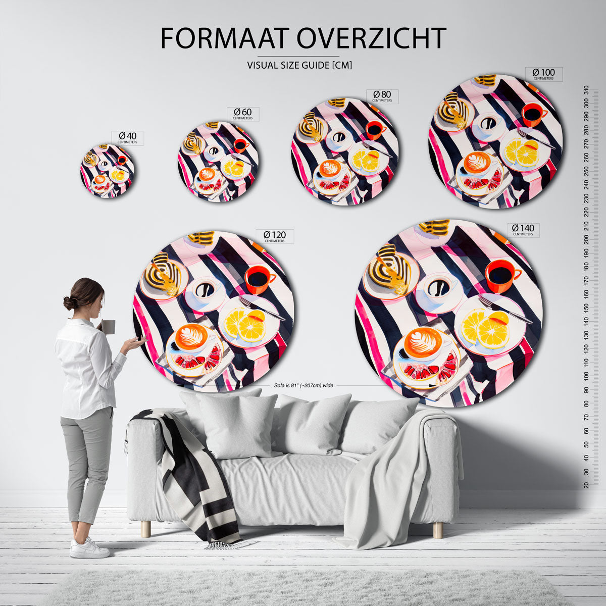 Ontbijt tafel Muurcirkel