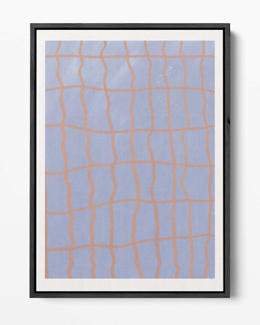 Speels Blauwe Abstractie Kunstwerk-canvas-dibond-plexiglas-wanddecoratie-WallArtistic