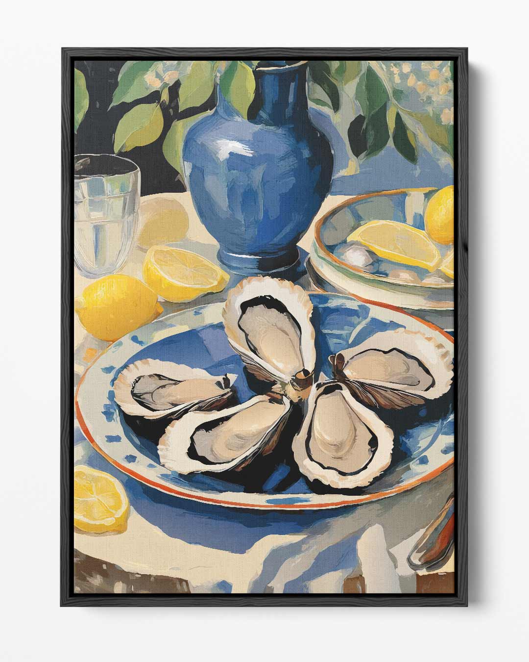 Blauwe Rustieke Tafereel Kunstwerk-canvas-dibond-plexiglas-wanddecoratie-WallArtistic