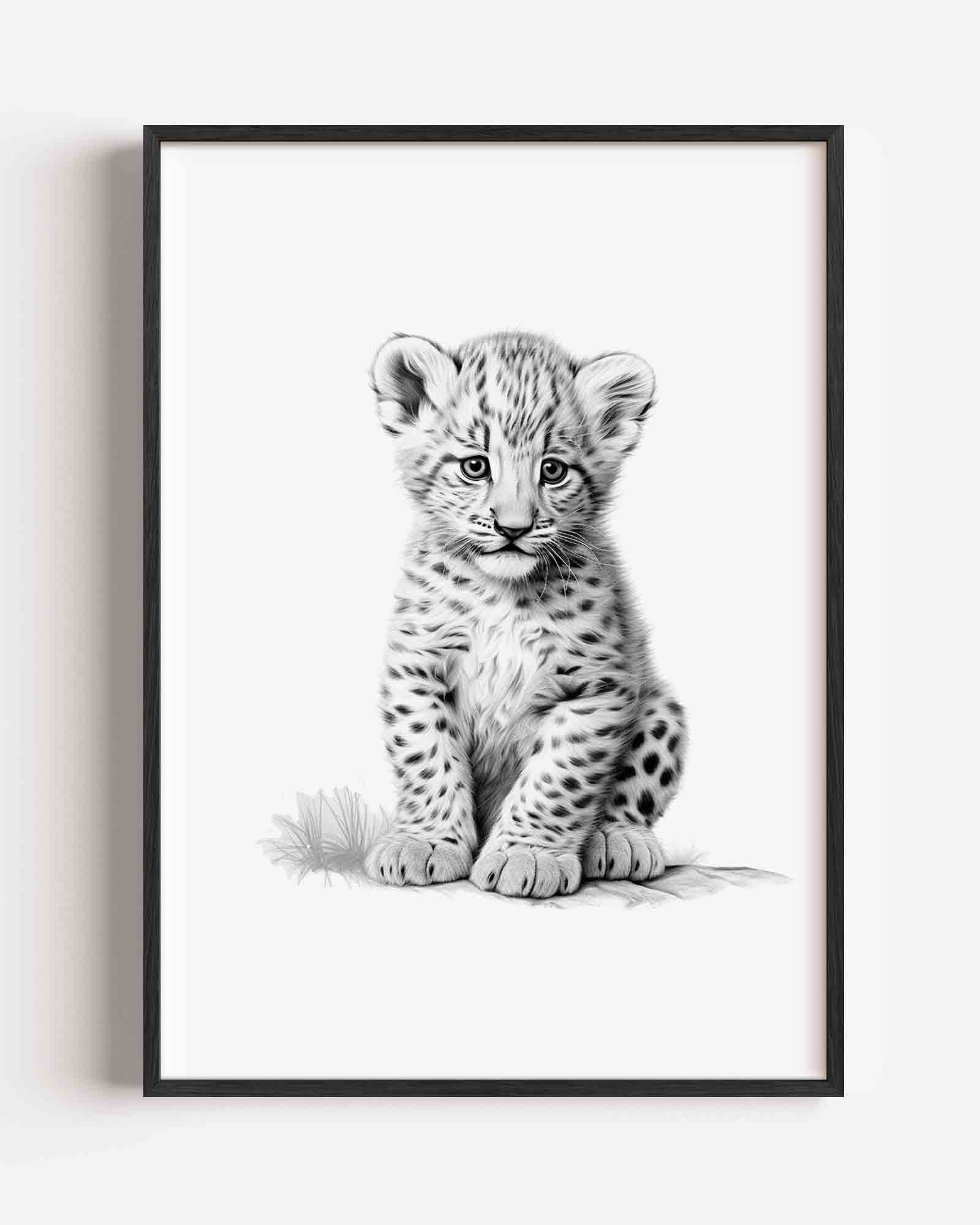 Jonge luipaard Poster